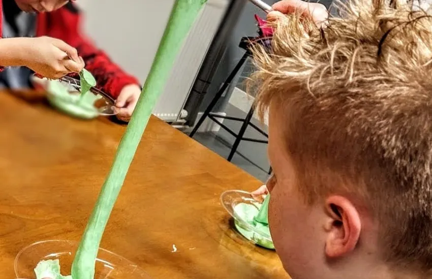 cub stretching out slime